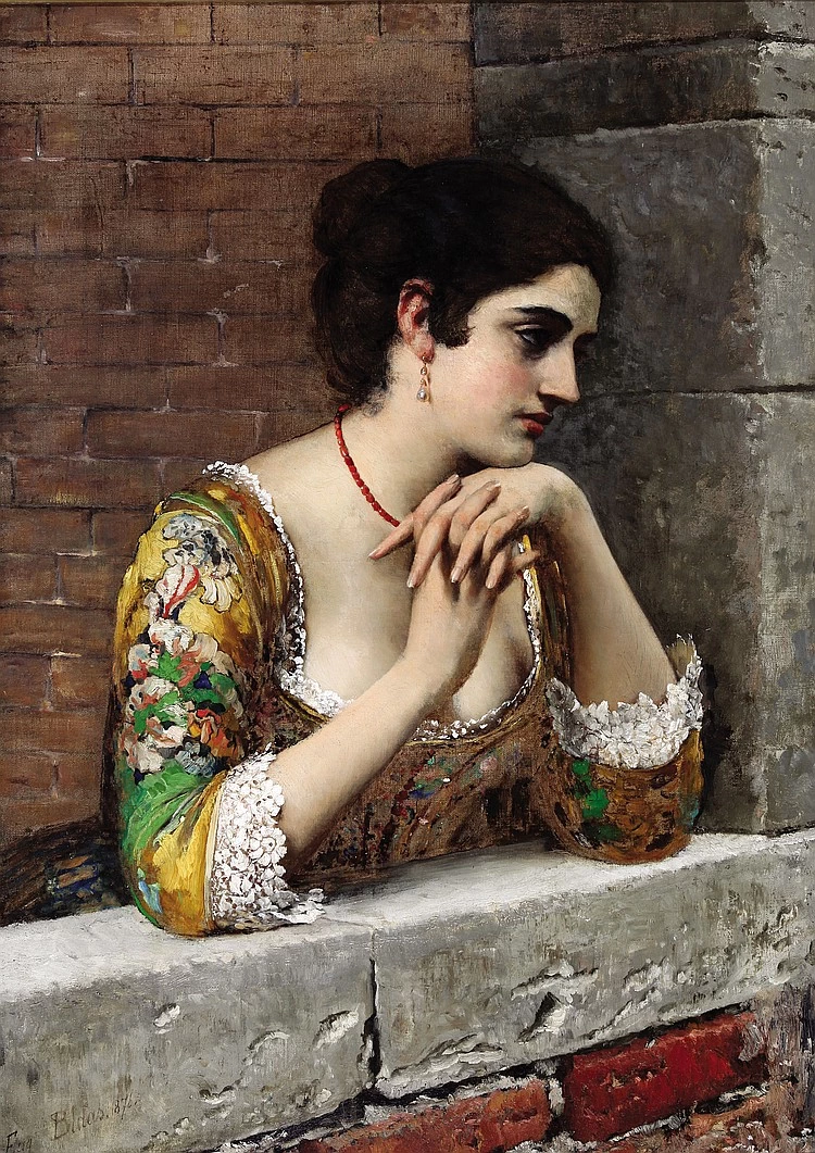 Bellezza veneziana al balcone